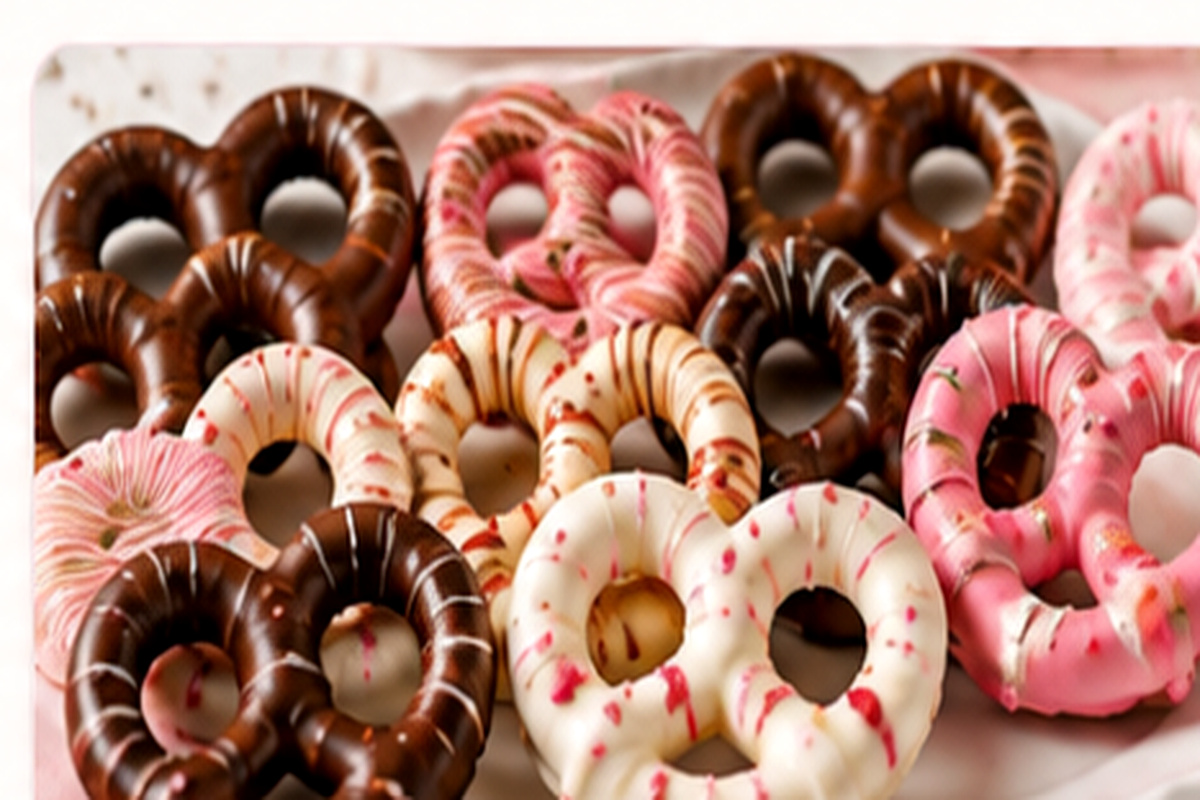 Chocolate dipped pretzels